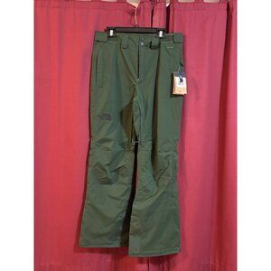 NWT North Face green snow pants size medium freedom stretch pnt pine needle